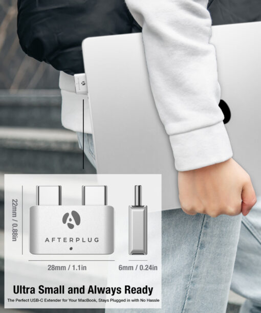 Case Friendly Dual USB C Extender for MacBooks - Image 7