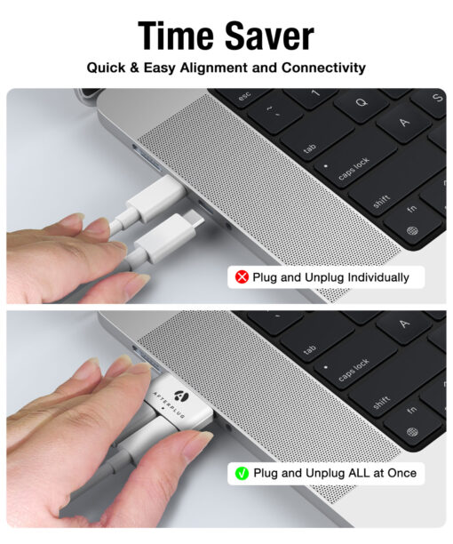 Case Friendly Dual USB C Extender for MacBooks - Image 6