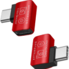 90 Degree USB-C to USB-C Data Blocker, 2-Pack