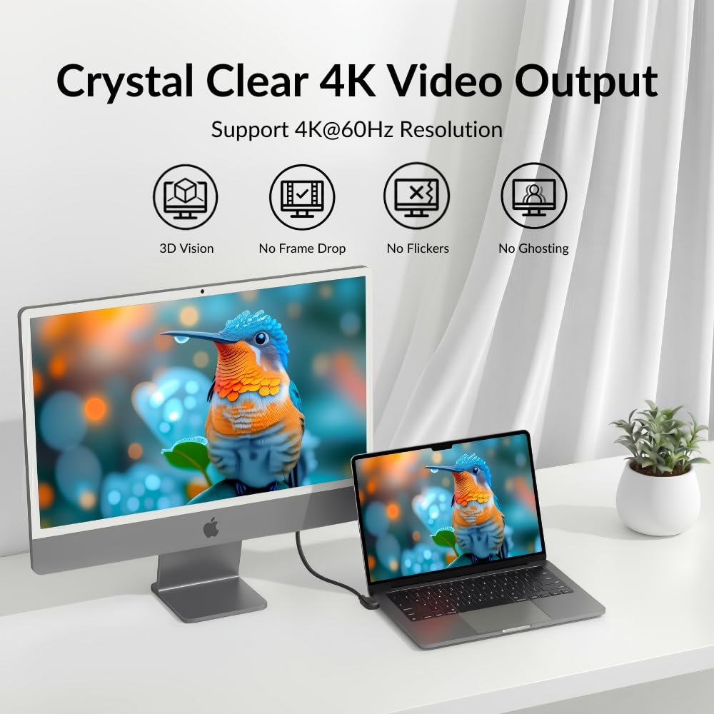 Short 1ft Silicone USB-C Cable with Right-Angle Plug, 20Gbps - Image 4