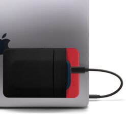 2-Pocket SSD Holder for Laptop - Black & Red